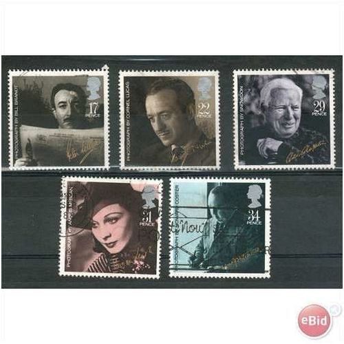 GB stamps 1985 used set - SG 1298-1302 - British Film Year