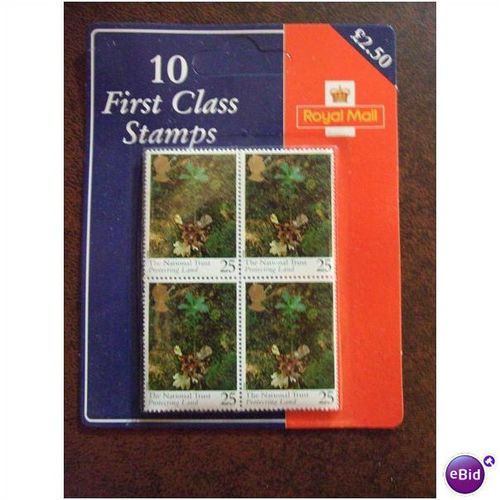 GB 1995 National Trust Blister Pack 25p stamps Rare Item