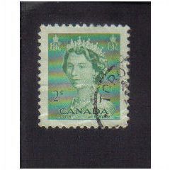 1953 canada queen elizabeth11 2c f/u sg451