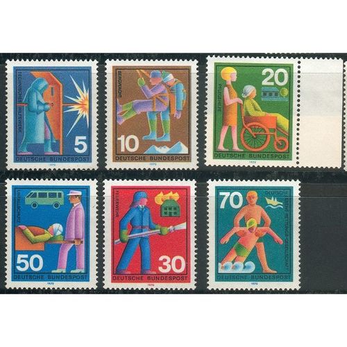 Germany 1970 - SG1529-34 - Voluntary Relief Services (unused)