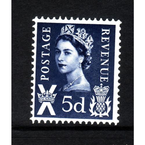 GREAT BRITAIN SCOTLAND 1968 SG S11 5d ROYAL BLUE U/M MINT #