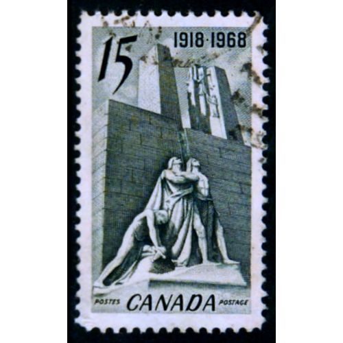 CANADA 1968 SG 629 15c SLATE BLACK ARMISTICE MONUMENT VIMY FINE USED#