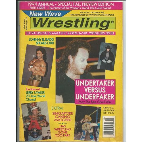 WRESTLING NEW WAVE OCTOBER 1994 UNDERTAKER