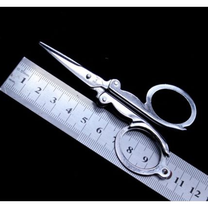 Mini Key-Ring Pocket 2" Travel Sewing Folding Scissors Crafts Needlework Hobby