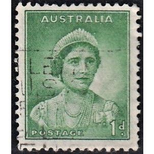 AUSTRALIA, 1937 1d Queen Elizabeth p13.5 X 14, SG 165 (Scott #167), used