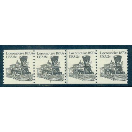 1897A 2c Locomotive Fine MNH Dry Gum PNC 4/4 W0465