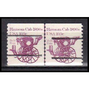 1904a 10.9c Hansom Cab Fine MNH Dry Gum CNP Left 2 Line Gap PA0435
