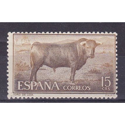 SPAIN 1960 BULLFIGHTING 15c BULL MNH SG1317