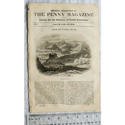 1838 The Penny Magazine No. 395 Tour in Wales II