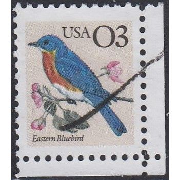 USA, 1991 3c Bluebird, SG 2589 (Scott #2478), used.