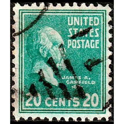 USA 1938 Personalities Garfield 20c Used Stamp..