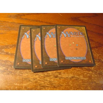 Magic the Gathering, MTG, 4-cards, 1996, VARCHILD'S CRUSADER