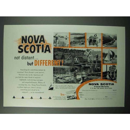 1957 Nova Scotia Tourism Ad - Different
