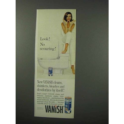 1960 Vanish Cleanser Ad - Look! No Scouring!
