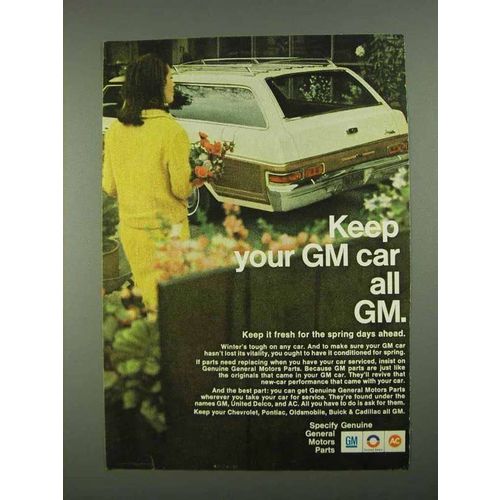 1968 General Motors Parts Ad - Keep Your GM Car All GM