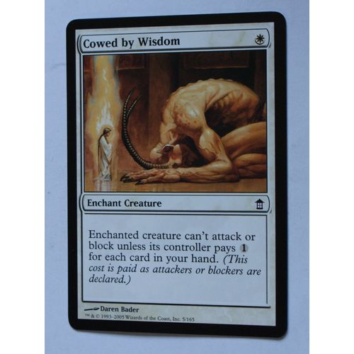 Magic the Gathering MTG CCG: Saviors of Kamigawa # 5 Cowed by Wisdom (A) 2005