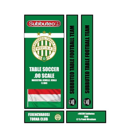 Football Subbuteo Box Label Ferebcvarosi TC (HUN)