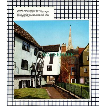 (7373) Tombland Alley Norwich Norfolk - 1970s Cutting