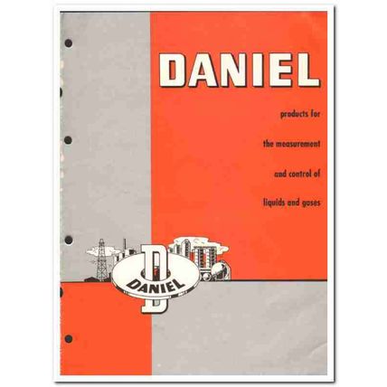Daniel Orifice Fitting Company 1959 vintage oil gas catalog tubes