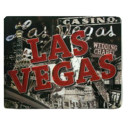 Las Vegas Nevada Montage Panoramic Jumbo 3D Fridge Magnet