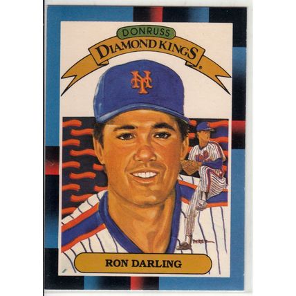 1988 Leaf Diamond Kings Ron Darling baseball card #6– Mets