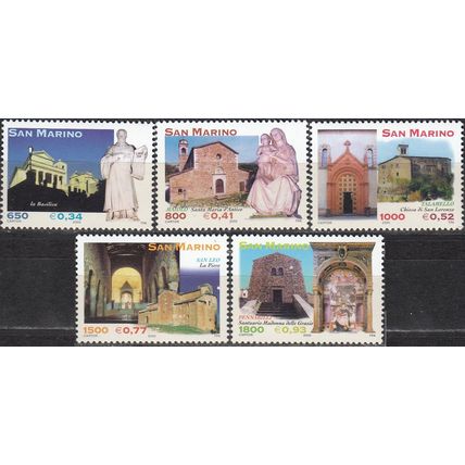 San Marino 2000 Michel 1900 - 1904 Neuf ** Cote (2006) 5.70 Euro Montefeltro Art