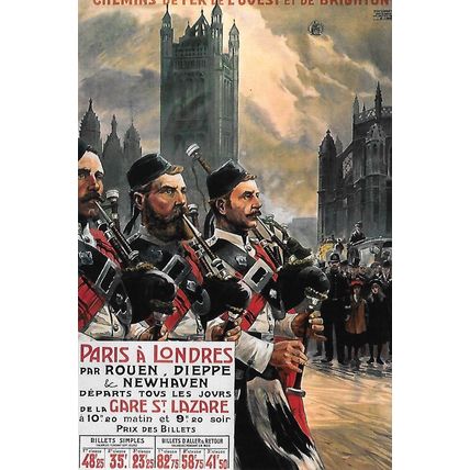 Paris à Londres par Rouen, Dieppe & Newhaven