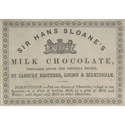 Cadburys Chocolate Victorian Advertising Sign London Museum Postcard