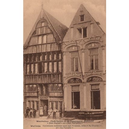 Mechelin Malines Antique Belgium POstcard
