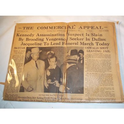 The Commercial Appeal Newspaper, November 25, 1963, Vintage