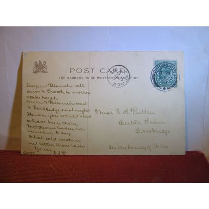 LICHFIELD CATHEDRAL Staffordshire used antique postcard by Raphael Tuck 1903 pm#