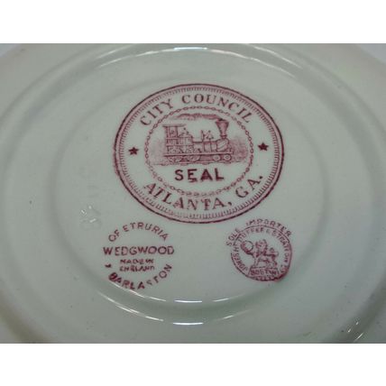 WEDGWOOD Etruria Resurgens City Council Atlanta 1942 TEA CUP SAUCER SET 5 of 48