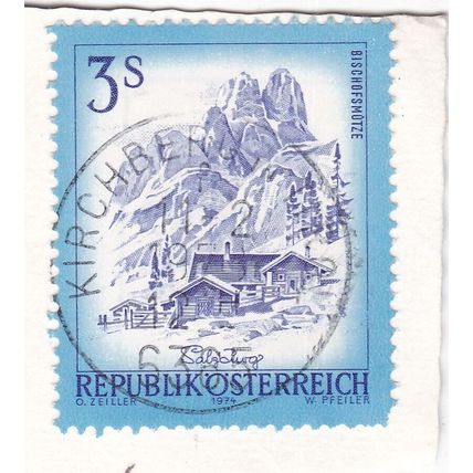 Kirchberg in Tirol cancel Austria 1975 on Bischofsmutze 3s VGC