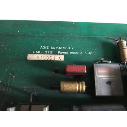 AGIE PMO 01B POWER MODULE OUTPUT AGIEPULS MM WIRE EDM NR. 613.930.7,616091 C,AH