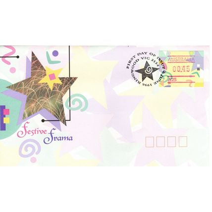 Australia 1996 Festive Frama No postcode,First Day Cover