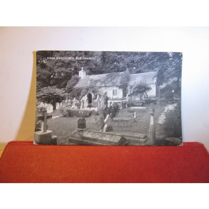 THE OLD CHURCH, BONCHURCH, ISLE OF WIGHT unused antique postcard Knight's =