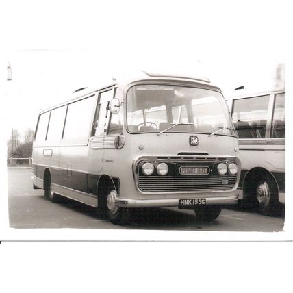 Black & White Photo of Armchair Passenger Transport Ltd. of Brentford - HNK 155G