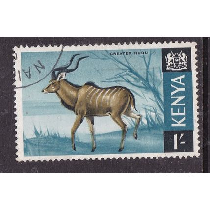 Kenya 1966 Greater Kudu 1/- Fine Used SG 29 VGC
