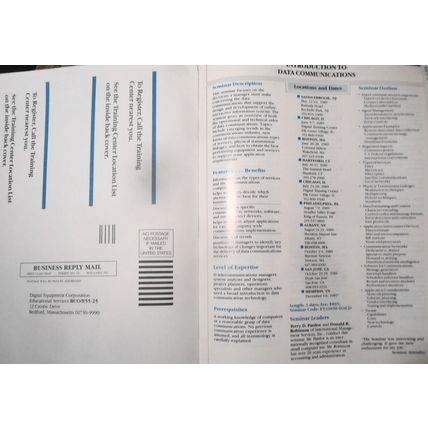 1989 Digital Equipment Corp Seminars Catalog - For Technical & Management