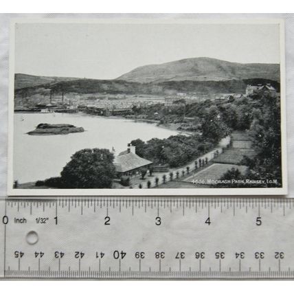 vintage postcard Mooragh Park, Ramsey, Isle of Man