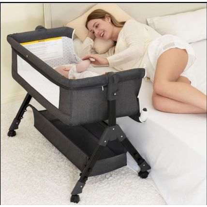Baby Bassinet, Bedside Bassinet for Baby, 3 in 1 Bassinet Bedside Sleeper