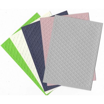 A6 Embossed Paper. 10 Sheets. Diamond. Cardmaking Scrapbooking Crafts Toppers