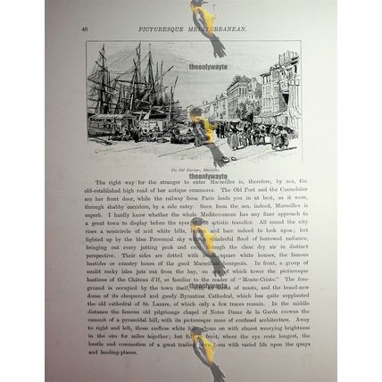 Old Harbour, Marseilles, France, Book Illustration (Print), 1890