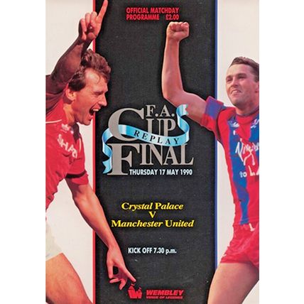 CRYSTAL PALACE v MANCHESTER UNITED FA CUP FINAL 1990 REPLAY