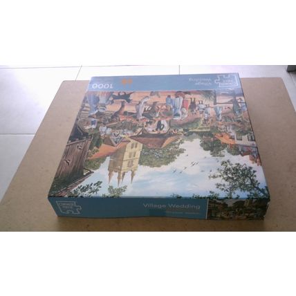 VILLAGE WEDDING by Steve Crisp Jigsaw Puzzle (1000 Piece) Corner Piece (2019)