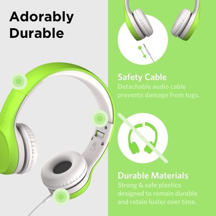 Connect+ lilgadgets Wired Headphones For Kids GREEN