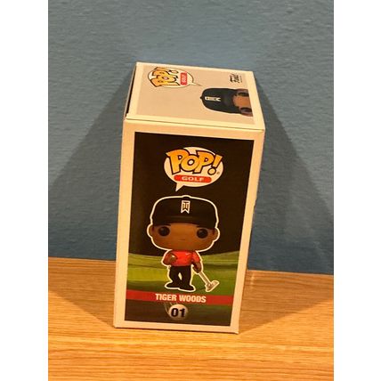 Funko Pop! Golf - Tiger Woods #01 Facsimile Laser Autographed (Box & Protector)