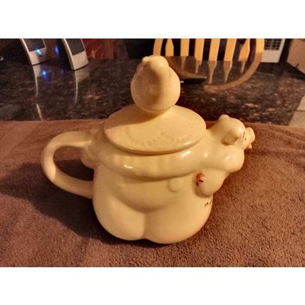 Old Vintage Original Shawnee Tea Pot Tom The Piper Son 5 Cups 6 1/2" Tall 1940