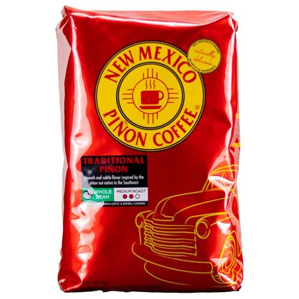 New Mexico Piñon Coffee Naturally Flavored Coffee (Traditional Piñon Whole Bean,