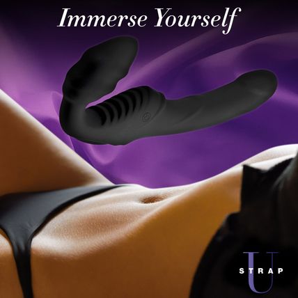 Pro Rider 9X Vibrating Silicone Strapless Strap On w Remote Control Pegging Vibe